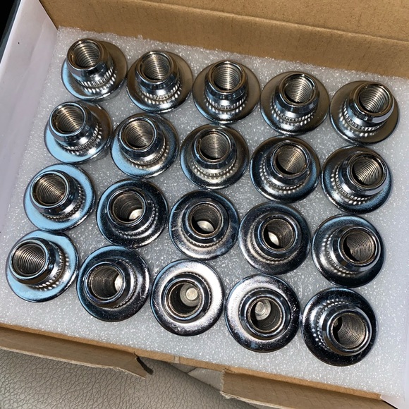 Brand New - MIKKUPPA M12x1.5 Lug Nuts Set of 24pcs Hex 13/16'' (21mm) Chrome - Picture 9 of 16